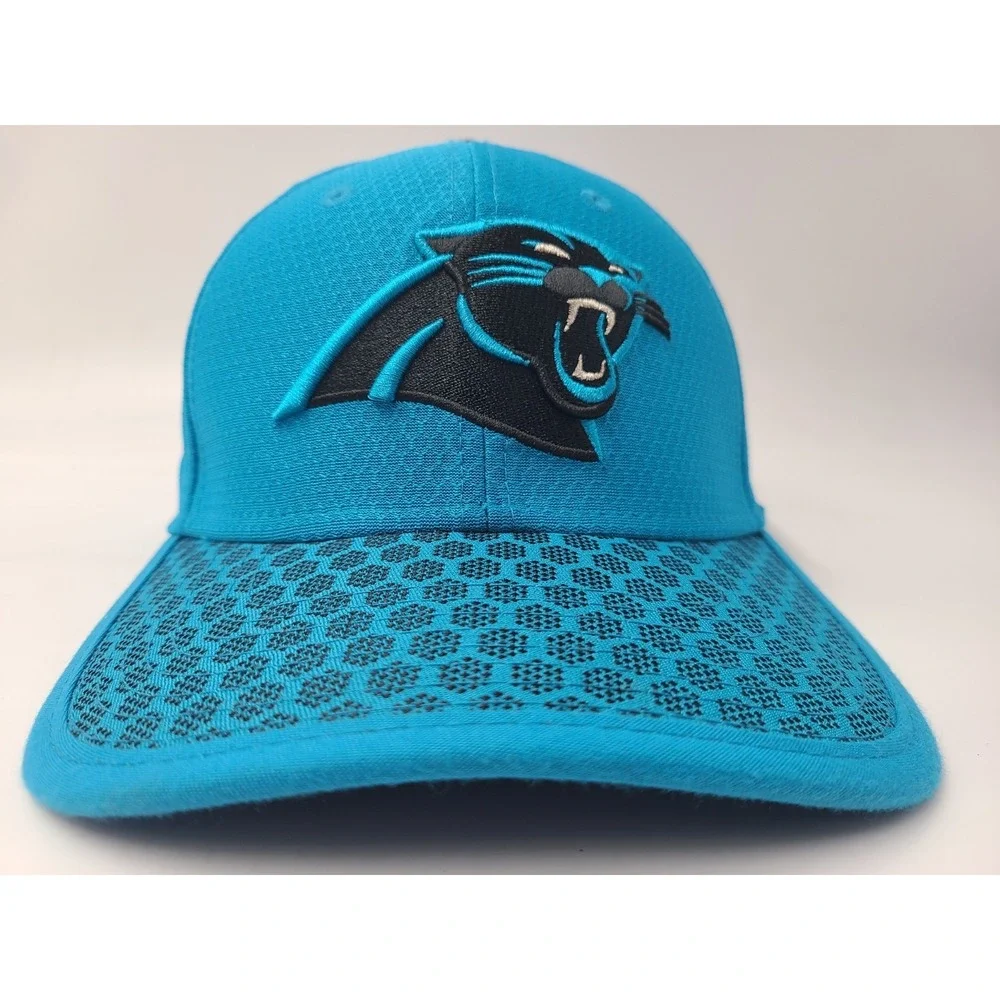 Carolina Panthers New‎ Era 39Thirty Flex Fitted M-L Hat Cap Polyester NFL Blue